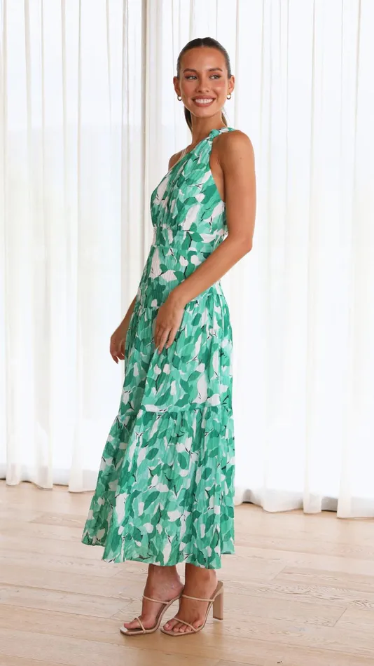 Billy J Dresses Women Jayma Maxi Dress 8211 Green Multi
