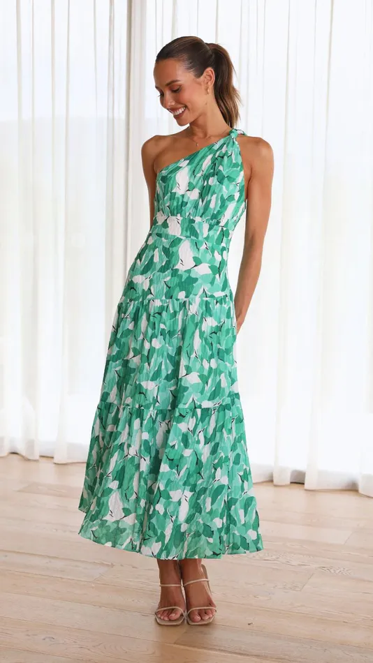 Billy J Dresses Women Jayma Maxi Dress 8211 Green Multi