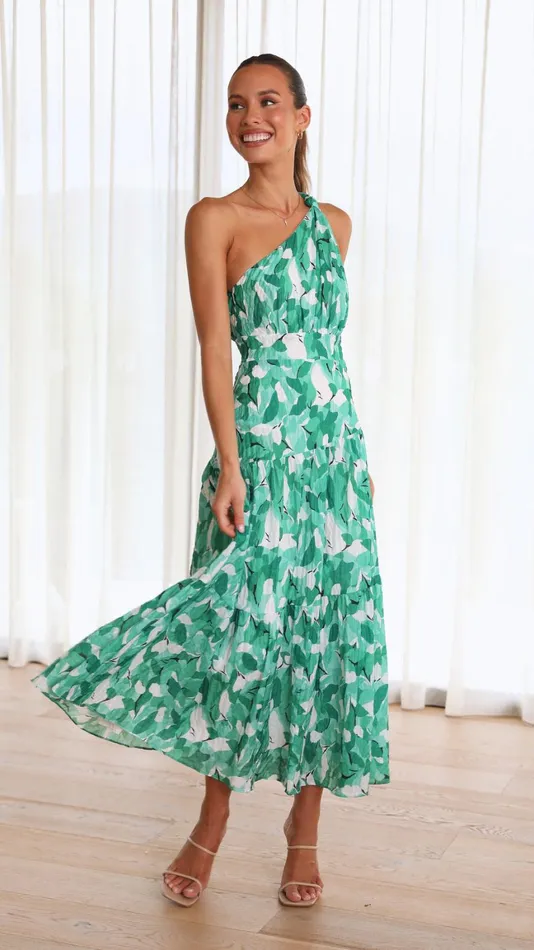 Billy J Dresses Women Jayma Maxi Dress 8211 Green Multi