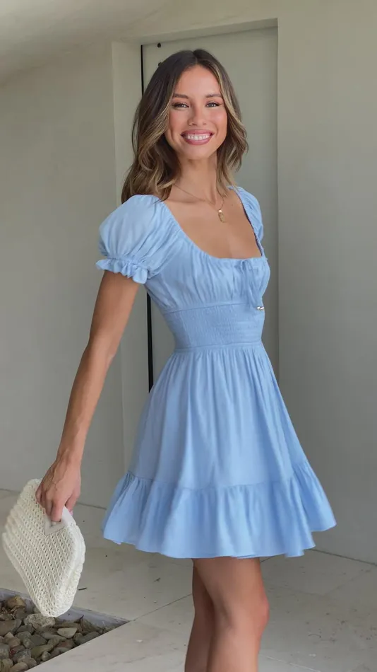 Billy J Dresses Women Kori Mini Dress 8211 Blue