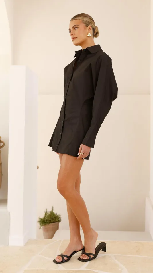 Billy J Dresses Women Lydia Shirt Dress 8211 Black