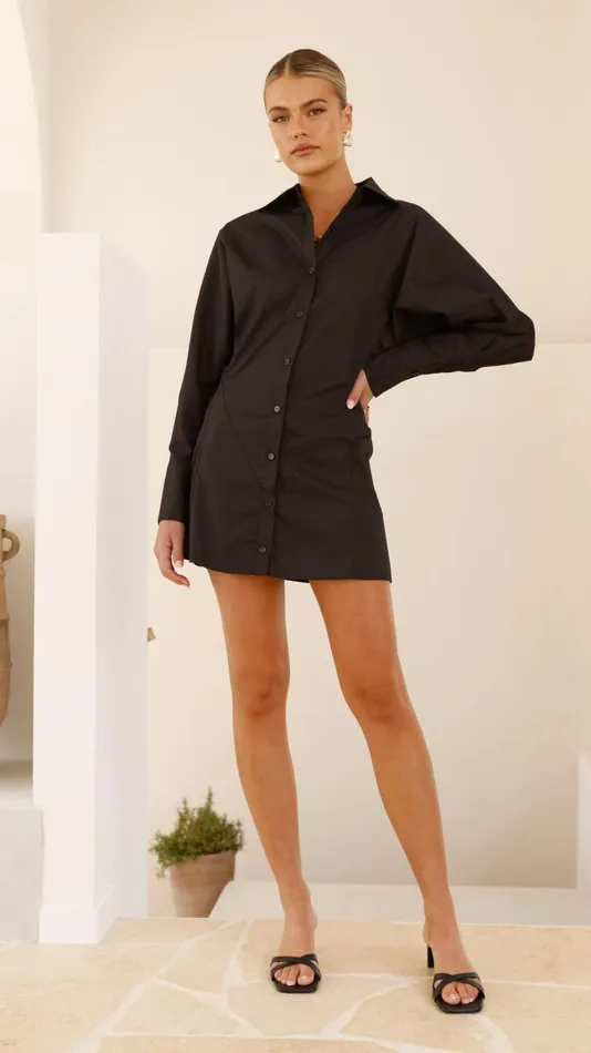 Billy J Dresses Women Lydia Shirt Dress 8211 Black