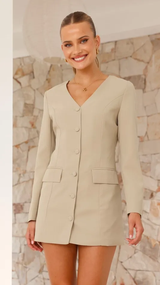Billy J Dresses Women Madelaine Long Sleeve Mini Dress 8211 Sage