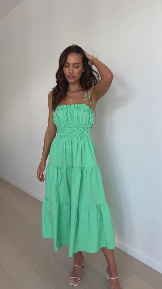 Billy J Dresses Women Samaya Midi Dress 8211 Green