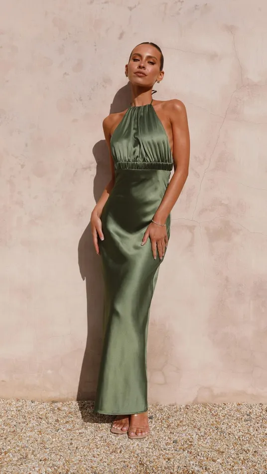 Billy J Dresses Women Soko Maxi Dress 8211 Olive
