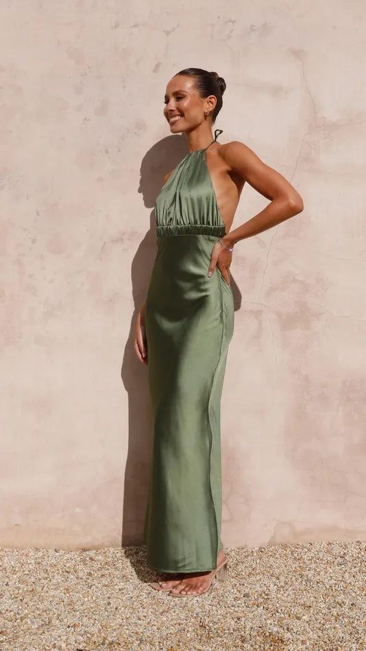 Billy J Dresses Women Soko Maxi Dress 8211 Olive