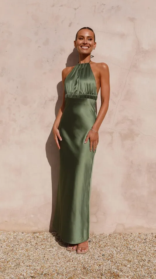 Billy J Dresses Women Soko Maxi Dress 8211 Olive