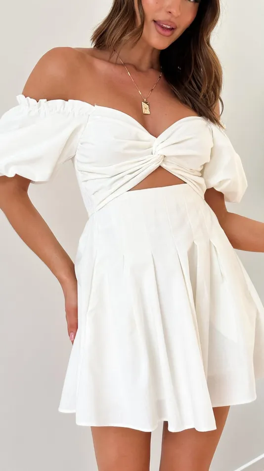 Billy J Dresses Women Stelle Mini Dress 8211 White