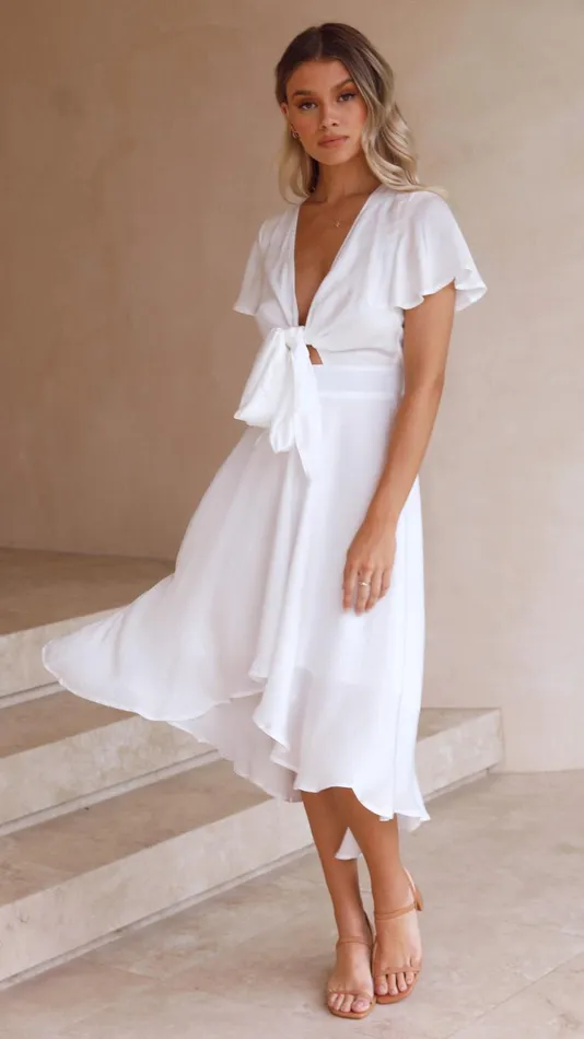 Billy J Dresses Women Sunny Daze Dress 8211 White