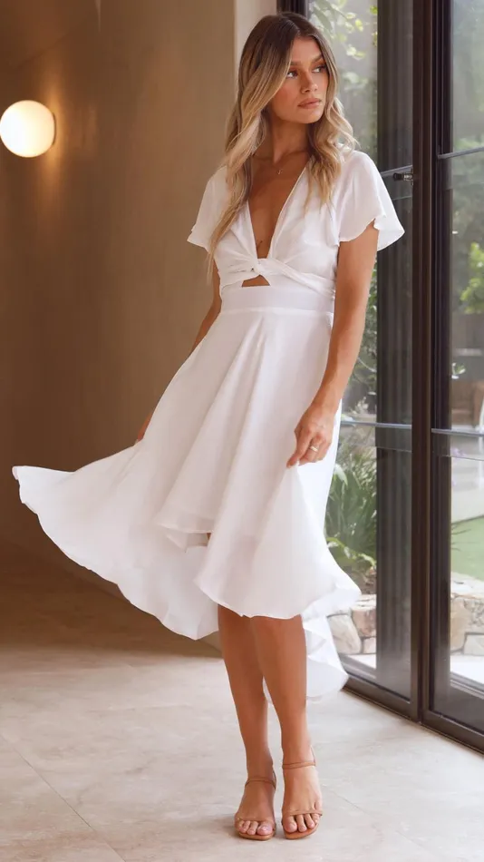 Billy J Dresses Women Sunny Daze Dress 8211 White