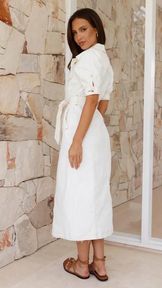 Billy J Dresses Women Trista Maxi Dress 8211 White