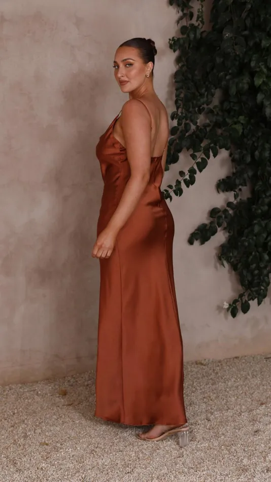 Billy J Dresses Women Willow Maxi Dress 8211 Copper