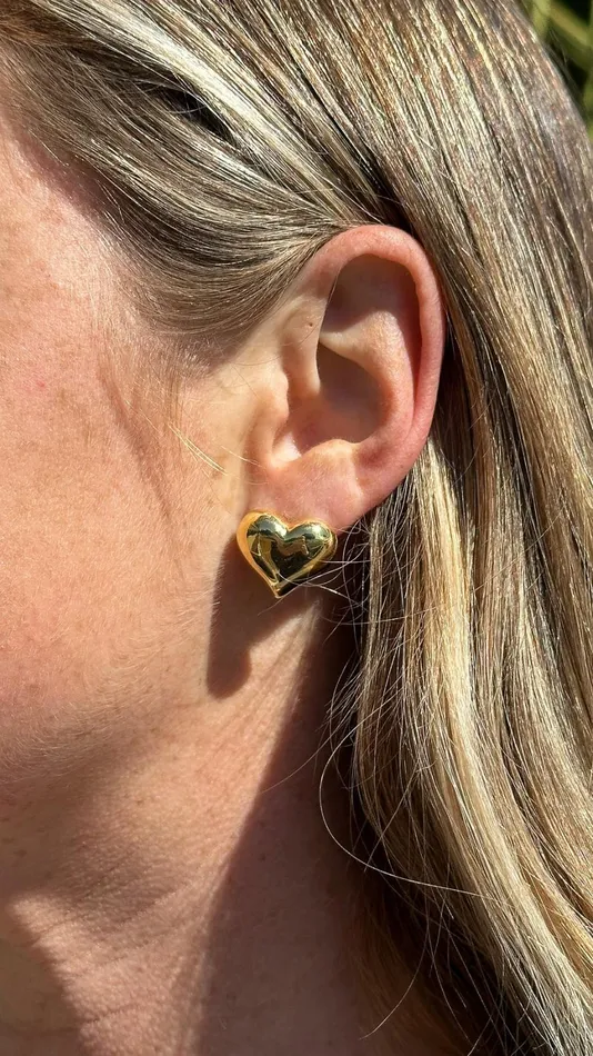 Billy J Earrings Women Neve Heart Earrings 8211 Gold