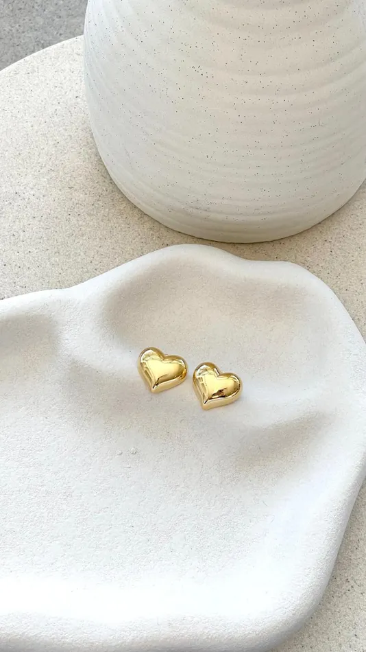 Billy J Earrings Women Neve Heart Earrings 8211 Gold