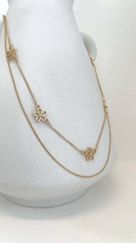 Billy J Necklaces Women Daisey Necklace Set 8211 Gold