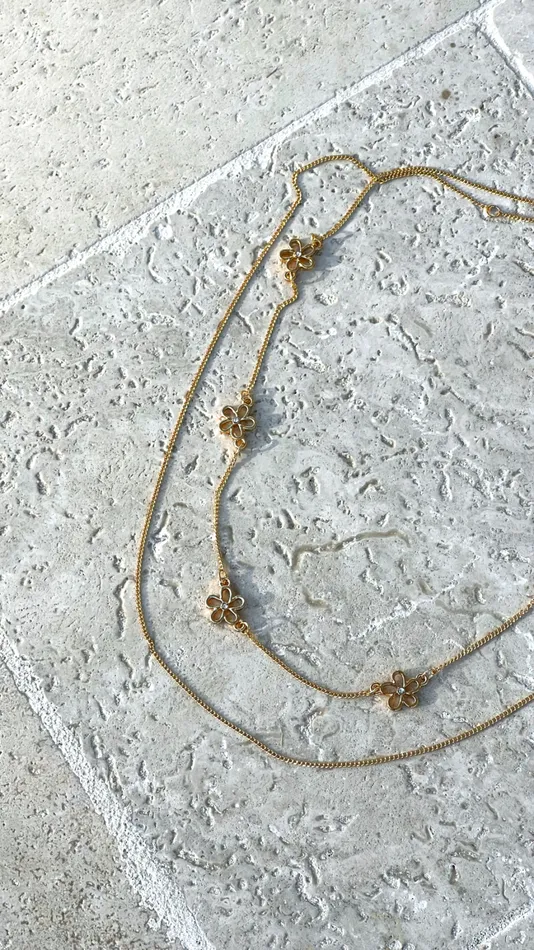 Billy J Necklaces Women Daisey Necklace Set 8211 Gold