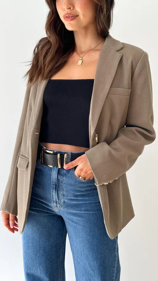 Billy J Outerwear Women Jacinth Blazer 8211 Brown