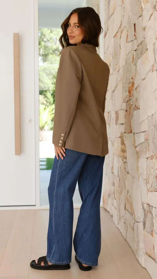 Billy J Outerwear Women Jacinth Blazer 8211 Brown