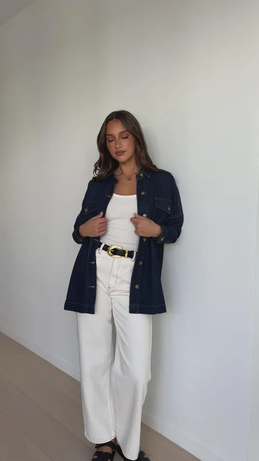 Billy J Outerwear Women Nafasi Jacket 8211 Indigo Denim