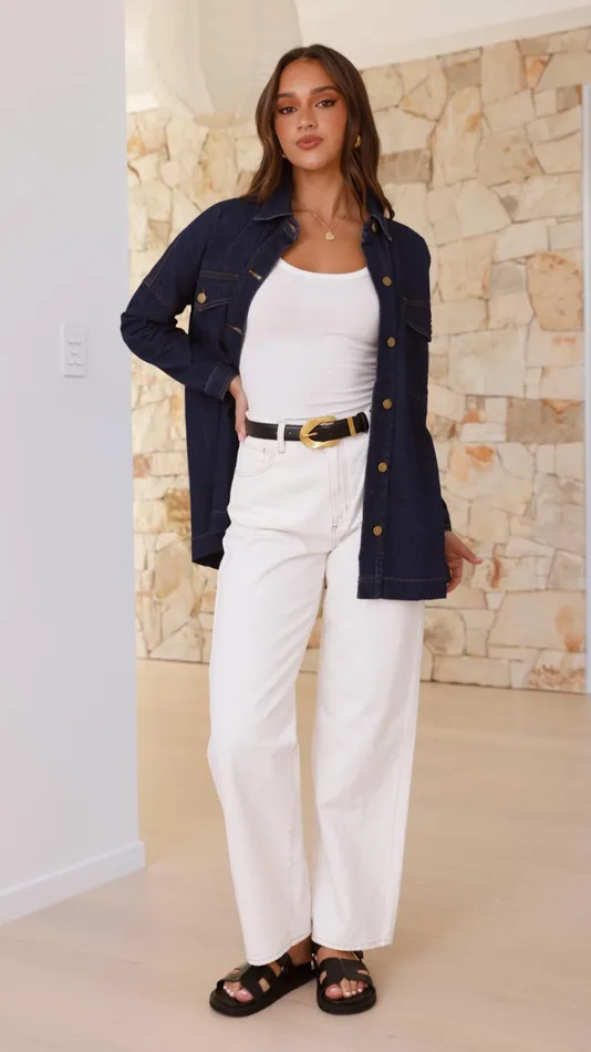 Billy J Outerwear Women Nafasi Jacket 8211 Indigo Denim
