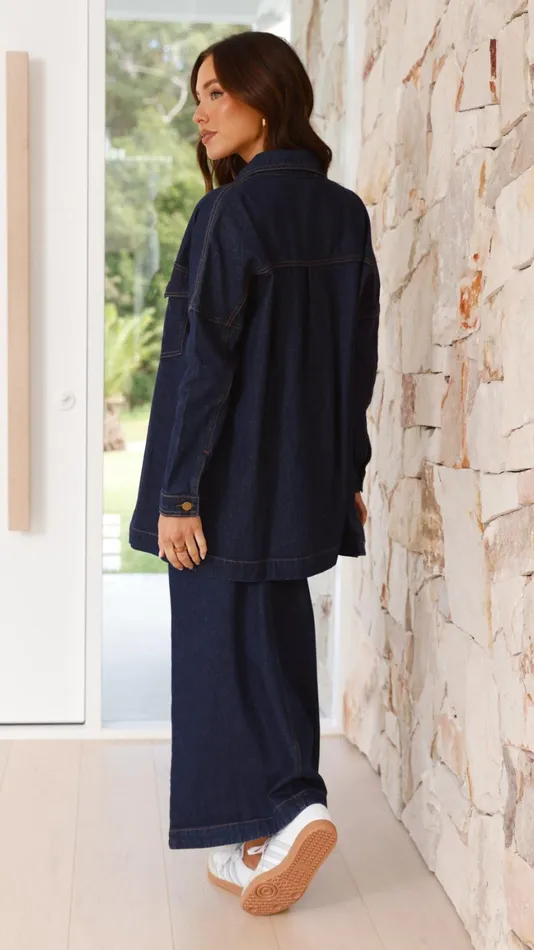 Billy J Outerwear Women Nafasi Jacket 8211 Indigo Denim