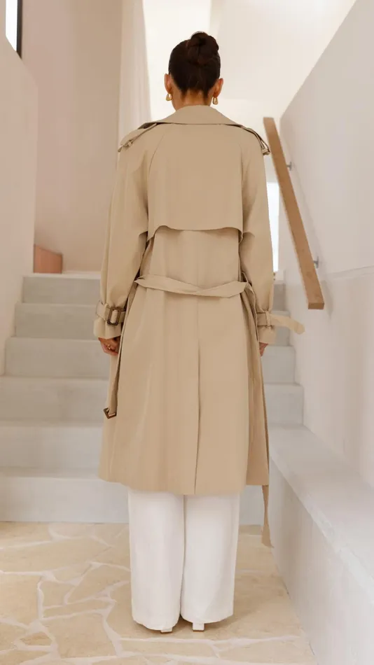 Billy J Outerwear Women Samara Trench Coat 8211 Beige