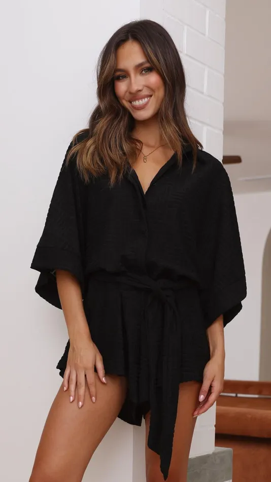 Billy J Rompers Women Angie Playsuit 8211 Black