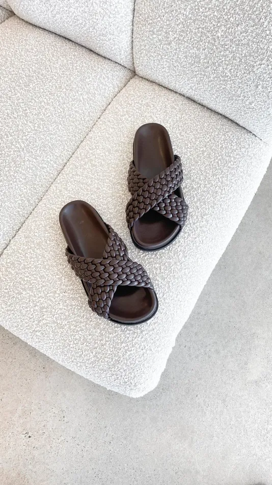 Billy J Sandals and Slides Women Bowie Slide 8211 Umber