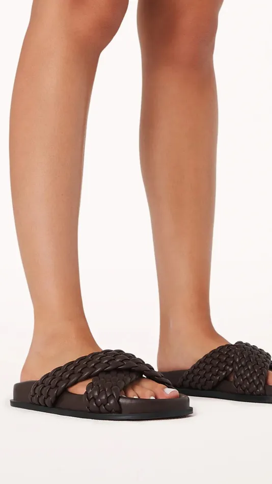 Billy J Sandals and Slides Women Bowie Slide 8211 Umber