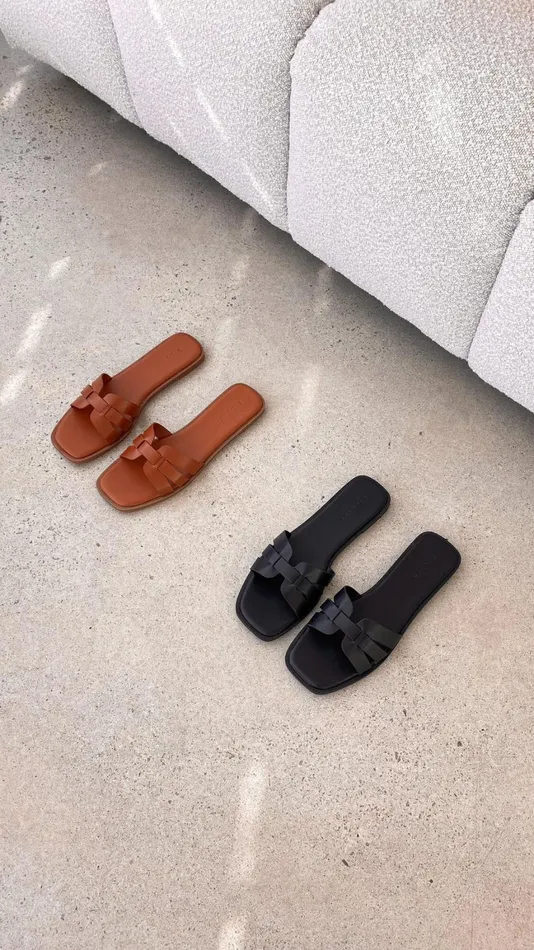 Billy J Sandals and Slides Women Gretal Slide 8211 Tan