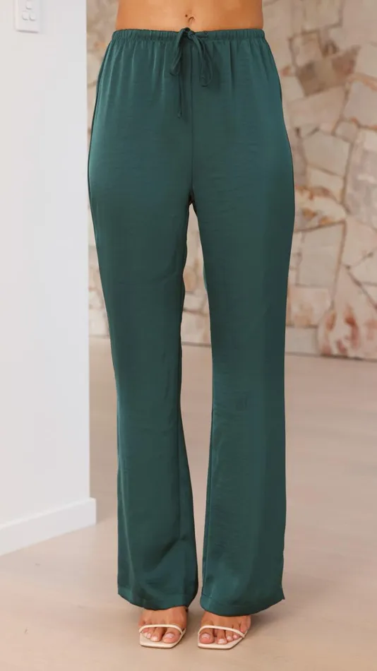 Billy J Sets Women Courtney Pants 8211 Emerald