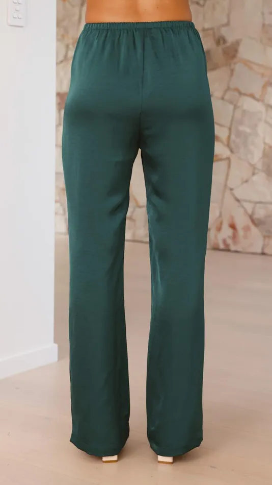 Billy J Sets Women Courtney Pants 8211 Emerald