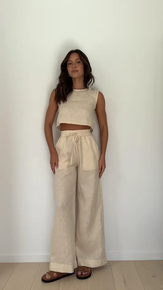 Billy J Sets Women Hadelinde Pants 8211 Cream