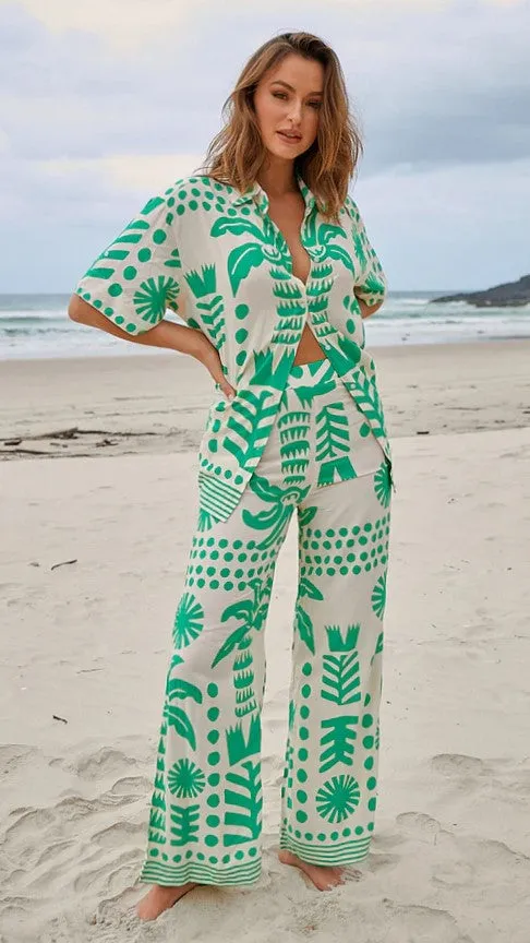 Billy J Sets Women Jax Pants 8211 Nazare Print