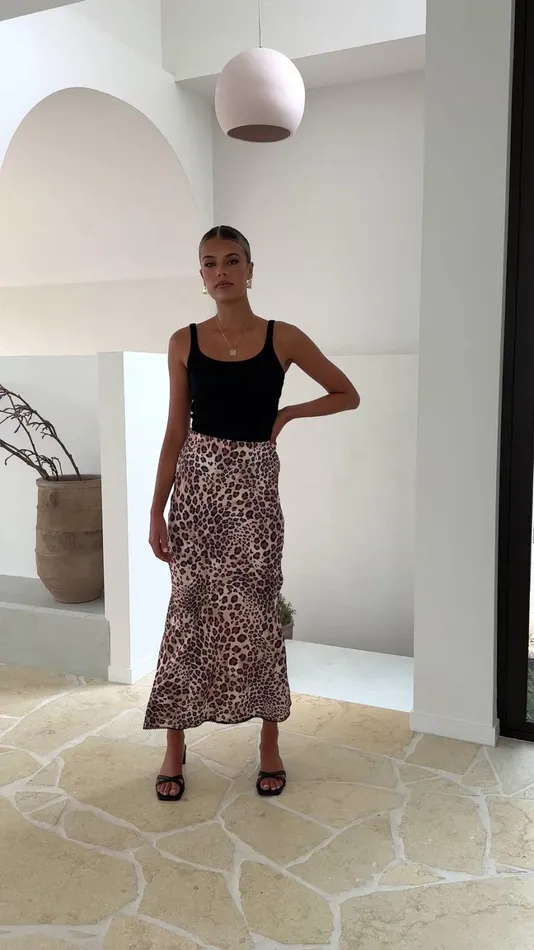 Billy J Sets Women Nanda Maxi Skirt 8211 Selena Print