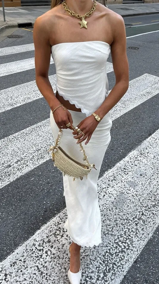Billy J Sets Women Solara Maxi Skirt 8211 White