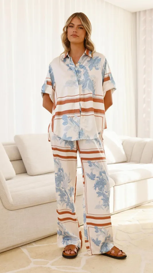 Billy J Sets Women Valene Pants 8211 Amore Print