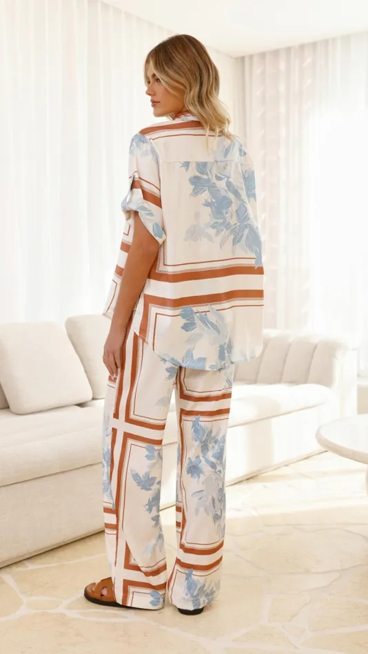 Billy J Sets Women Valene Pants 8211 Amore Print
