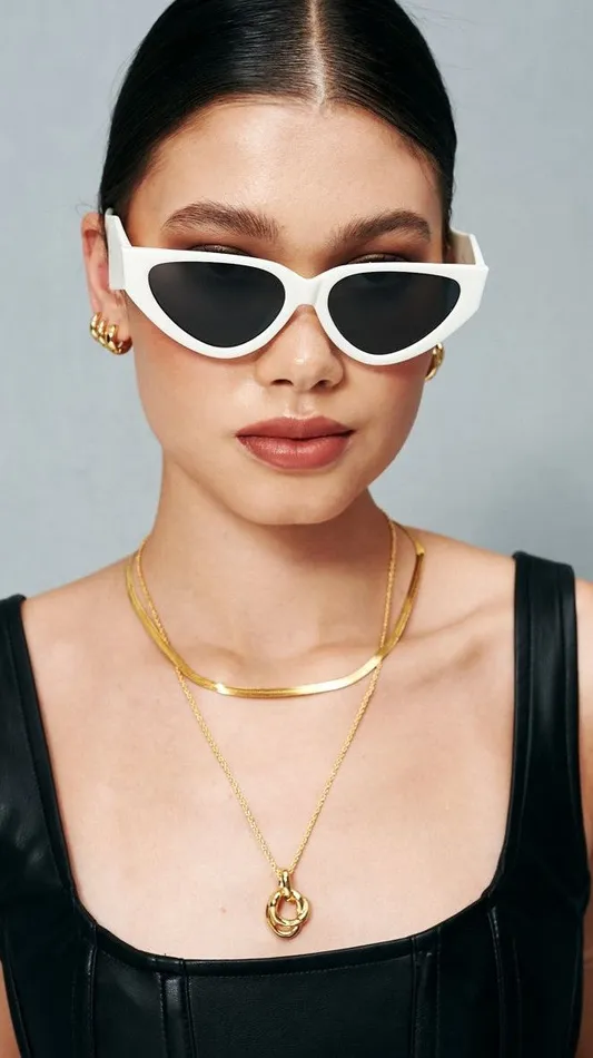 Billy J Sunglasses Women Carla Sunglasses 8211 White