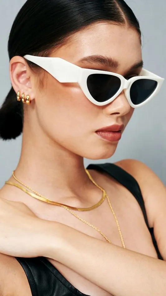 Billy J Sunglasses Women Carla Sunglasses 8211 White