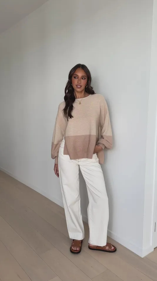 Billy J Sweaters Women Seneca Jumper 8211 Beige