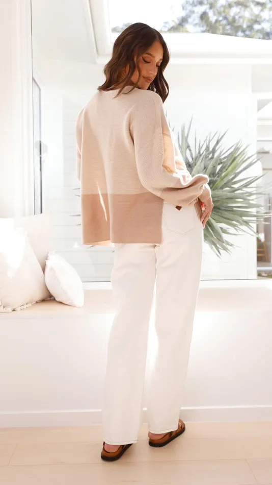Billy J Sweaters Women Seneca Jumper 8211 Beige