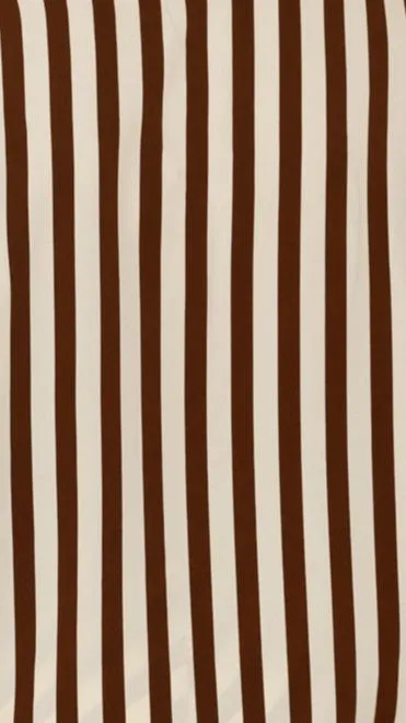 Billy J Tops Women Mabyn Button Up Shirt And Pants Set 8211 Beige Brown Stripe