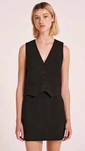 Billy J Tops Women Rana Vest 8211 Black