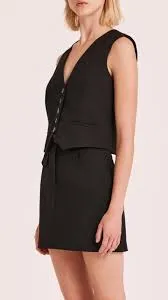 Billy J Tops Women Rana Vest 8211 Black