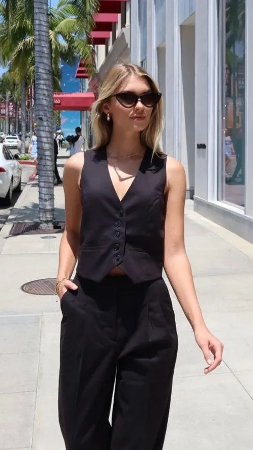 Billy J Tops Women Rana Vest 8211 Black