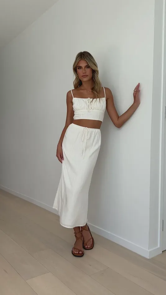 Billy J Tops Women Tafari Crop Top 8211 White