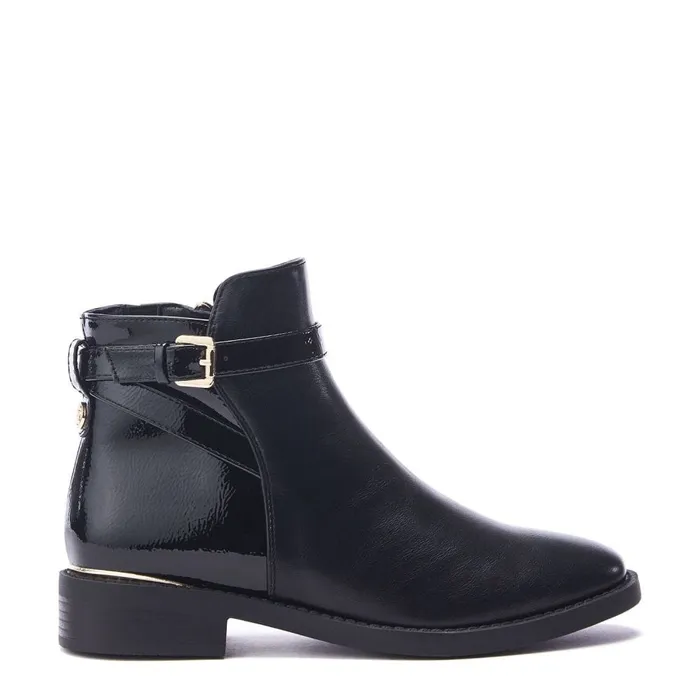 Black Boots Women Moda In Pelle Laira Black Porvair