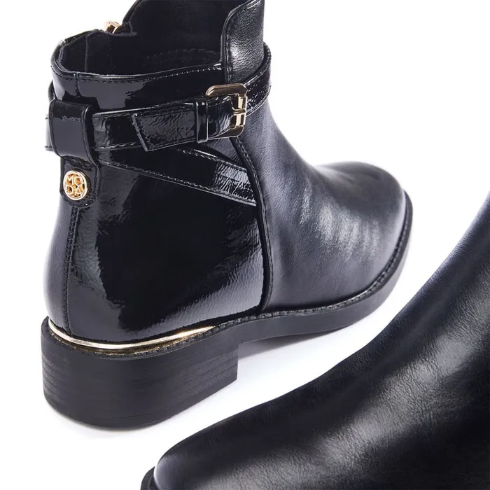 Black Boots Women Moda In Pelle Laira Black Porvair