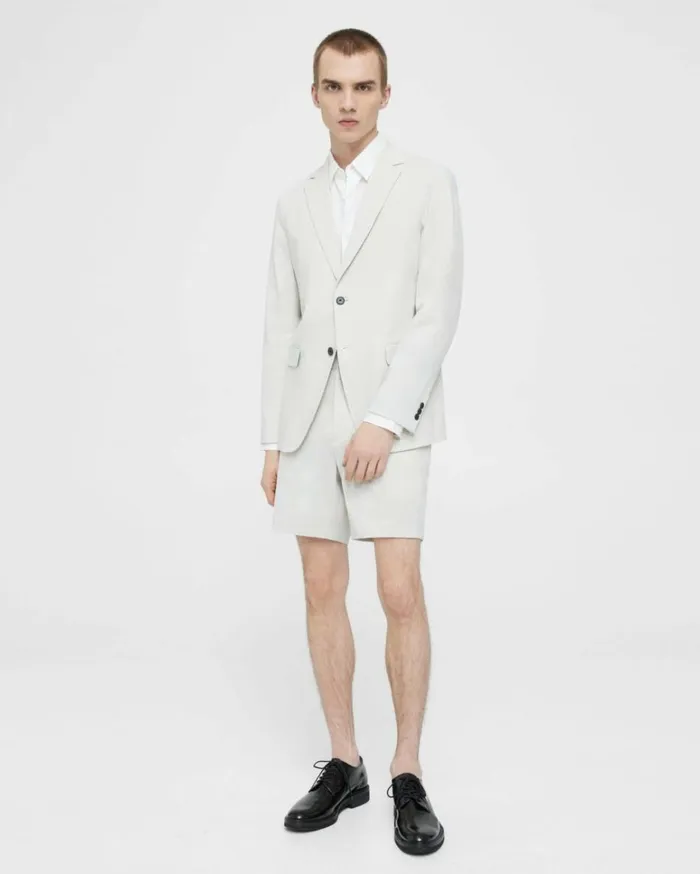 Blazers Jackets Men Theory Clinton Blazer In Good Linen Sand
